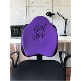 Officekup X-Large Visco Bel Destek Gamer Oyuncu Koltuk Yastığı- Mor Girlboss