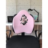 Officekup X-Large Visco Bel Destek Gamer Oyuncu Koltuk Yastığı- Pembe Flowerduet