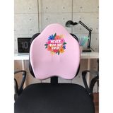 Officekup X-Large Visco Bel Destek Gamer Oyuncu Koltuk Yastığı- Pembe Never Give Up