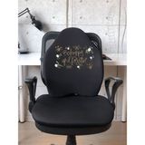 Officekup X-Large Visco Bel Destek Gamer Oyuncu Koltuk Yastığı Siyah Be Happy
