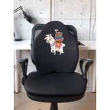 Officekup X-Large Visco Bel Destek Gamer Oyuncu Koltuk Yastığı- Siyah Lama