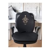 Officekup X-Large Visco Bel Destek Gamer Oyuncu Koltuk Yastığı- Siyah Lotus