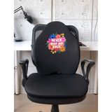 Officekup X-Large Visco Bel Destek Gamer Oyuncu Koltuk Yastığı- Siyah Never Give Up