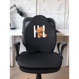 Officekup X-Large Visco Bel Destek Gamer Oyuncu Koltuk Yastığı- Siyah Tedy Bear