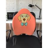 Officekup X-Large Visco Bel Destek Gamer Oyuncu Koltuk Yastığı-Turuncu Dogs Out