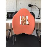 Officekup X-Large Visco Bel Destek Gamer Oyuncu Koltuk Yastığı- Turuncu Tedy Bear
