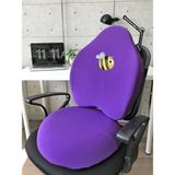 Officekup X-Large Visco Gamer Oyuncu Bel Yastığı ve Visco Yuvarlak Oturma Minderi 2'li Set Mor Arı