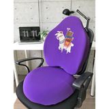 Officekup X-Large Visco Gamer Oyuncu Bel Yastığı ve Visco Yuvarlak Oturma Minderi 2'li Set Mor Lama