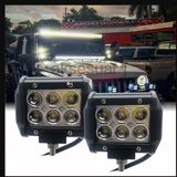 Offroad Sis Çalışma Lambası Turuncu Beyaz Cakar Modlu 12 Led 18w A+ İthal Ürün