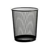 Ofica 26x22x28 cm Çöp Kovası Metal Perforeli Yuvarlak Siyah Fts-30s Fx