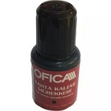 Ofica Fmm-05K Tahta Kalem Mürekkebi 20 Ml Kırmızı (12 Li Kutu)