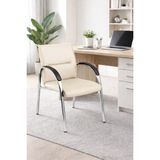 Ofis Bekleme Sandalyesi Büro Bekleme Koltuğu Büro Sandalyesi Ofis Koltuğu Misafir Sandalyesi - Krem