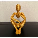 Ofis dekorasyonuna modern hava katan hediyelik dekoratif obje figür 15 cm
