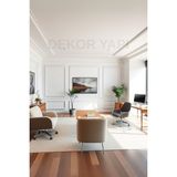 Ofis Için Dekoratif 4 cm Boyanabilir Duvar Çıtası Kesimli Hazır Paket