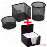 Ofıs Masa Set Kalemlık + Kup Bloknot Kag + Ataclık 3+1 Metal Fıle