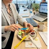 Ofis, Okul Ve Piknik İçin Ergonomik Plastik Bıçak Seti Karışık Renk 20 Adet