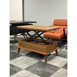 Ofis Sekiz Modern Tasarımlı 5 Kademeli Akıllı Sehpa Barok Renk Suntalam Malzeme 60x90 cm