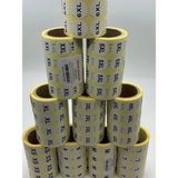 Ofis Turka Beden Etiketi 20 mm Yuvarlak Baskılı ( M) 1000 Li Sarım