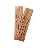 Ofis Turka Çatal Kaşık Baskılı Çizgili Şamua Kese Kağıdı 7 x 28 cm 2 kg