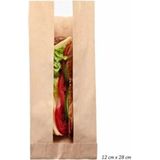 Ofis Turka Çizgili Pencereli Şamua Baskısız Kese Kağıdı 12 x 20 cm
