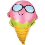 Ofis Turka Gözlüklü Külah Dondurma Folyo Balon