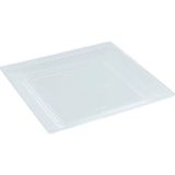 Ofis Turka Plastik Kare Tabak Şeffaf 18 cm - 10 Adet