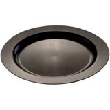 Ofis Turka Plastik Siyah Tabak 23 cm - 10 Adet