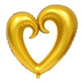 Ofis Turka Şekilli Kalp Altın Renk Folyo Balon