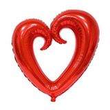 Ofis Turka Şekilli Kalp Kırmızı Renk Folyo Balon 109 cm