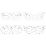 Ofis Turka Superhero Girl Boyanabilir Maske 12 Adet