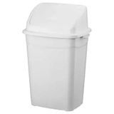 Ofis Tuvalet Banyo için Plastik Sallanır Kapak Çöp Kovası No:2 9 Lt