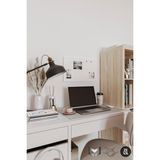 Ofis ve Çalışma Odası Için Mıknatıs Hediyeli Metal Pano - Hatıra Fotoğraf Not Panosu -Mutfak Panosu - Beyaz - 30*50