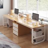 Ofis ve Ev için Ayarlanabilir Katlanır Masa Basit Yemek Masası Modern Ahşap Bilgisayar Masası İki Kişi için Çekmeceli Büyük Yazı Masası Domi Masası