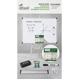 Ofisall Alüminyum Çerçeveli Manyetik Silinebilir Yazı Tahtası + Kalemlik ve Montaj Seti Ev/Ofis/Okul Tipi