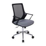 Ofisbazaar Alf Fileli Çalışma Koltuğu | Ergonomik Şef ve Toplantı Koltuğu Gri