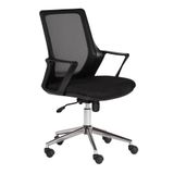 Ofisbazaar Alf Fileli Çalışma Koltuğu | Ergonomik Şef ve Toplantı Koltuğu Siyah Fileli