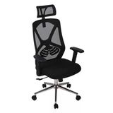 Ofisbazaar Dolphin Siyah Fileli Yönetici Koltuğu | Ergonomik Başlıklı Ofis Koltuğu Siyah Fileli