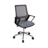 Ofisbazaar Lizz Gri Fileli Çalışma Koltuğu | Ergonomik Ofis Ve Ev Koltuğu Gri