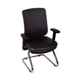 Ofisbazaar Up Deri Misafir Koltuğu Ergonomik Toplantı Ve Bekleme Koltuğu Martin 06- Gri Deri Gri
