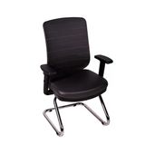 Ofisbazaar Up Deri Misafir Koltuğu | Ergonomik Toplantı ve Bekleme Koltuğu Martin 06- Gri Deri