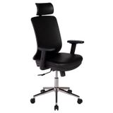 Ofisbazaar Up Deri Yönetici Koltuğu | Ergonomik ve Modern Tasarım Martin 01- Siyah Deri