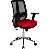 Ofisbazaar Up Fileli Çalışma Koltuğu | Ergonomik Şef ve Toplantı Koltuğu Siyah Fileli / Kırmızı
