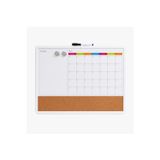 OfisDS Ofisall 3'ü 1 Arada Manyetik Takvimli Mantar Pano ve Yazı Tahtası 43x58.5 cm + Kalem, Magnet, Sticker Seti