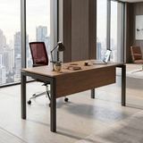 Ofisimi Basic Çalışma Masası Ofis Masası 180 cm (Amber Ceviz-Antrasit)