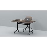 Ofisimi Çağın Ofis Katlanır Masa 140 Cm (Koyu Meşe /Siyah Ayak) - Koyu Meşe (çalışma/mutfak/toplantı) Ceviz