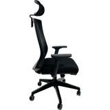 Ofisimi Dynamic Fileli Ergonomik Çalışma Koltuğu – Ayarlanabilir Kollar Başlık Bel Desteği - Siyah