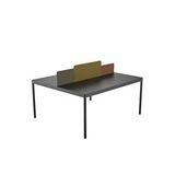 Ofisimi Less İkili 180 Cm Çalişma Ofis Masa Workstation (siyah)