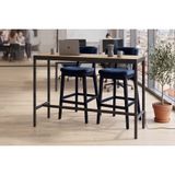 Ofisimi Select Lisa Bar Masası, Meşe Budva Siyah, 140 Cm