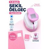 Ofisinn 1.5 İnç Pul Şekilli Delgeç Şekilgeç 3 X 2,7 Cm Kağıt Karton Eva Uyumlu