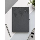 Ofisinn 2027 Termo Deri Kapak 17X24 cm Planlayıcı Günlük Ajanda 70 gr Gri
